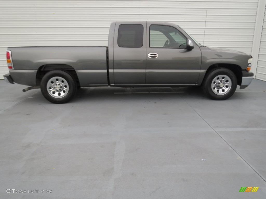 2002 Silverado 1500 LS Extended Cab - Medium Charcoal Gray Metallic / Graphite Gray photo #2