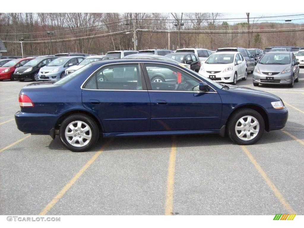 2002 Accord EX Sedan - Eternal Blue Pearl / Quartz Gray photo #20