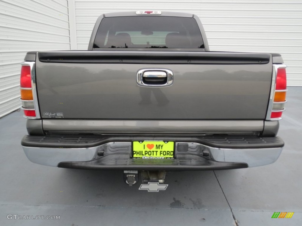 2002 Silverado 1500 LS Extended Cab - Medium Charcoal Gray Metallic / Graphite Gray photo #4