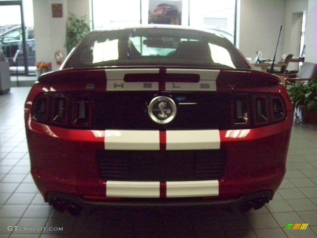 2013 Mustang Shelby GT500 SVT Performance Package Coupe - Red Candy Metallic / Shelby Charcoal Black/White Accent Recaro Sport Seats photo #4