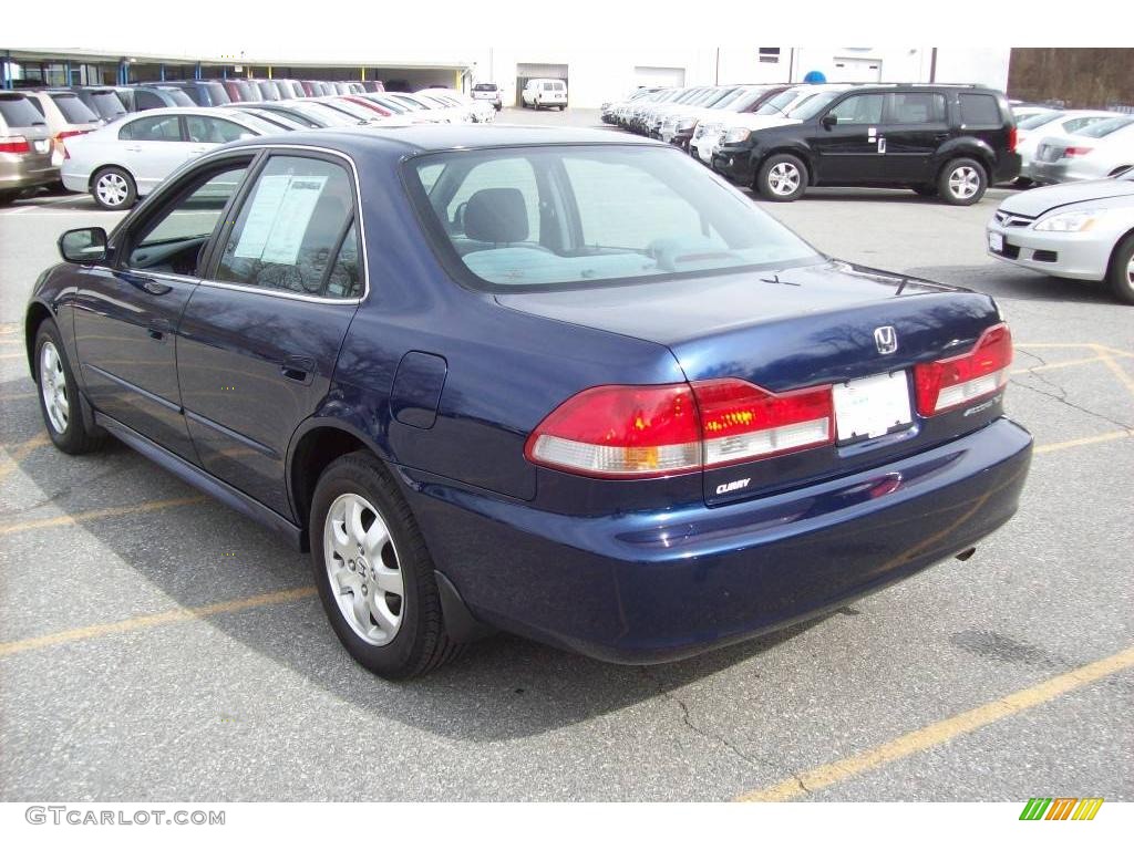 2002 Accord EX Sedan - Eternal Blue Pearl / Quartz Gray photo #21