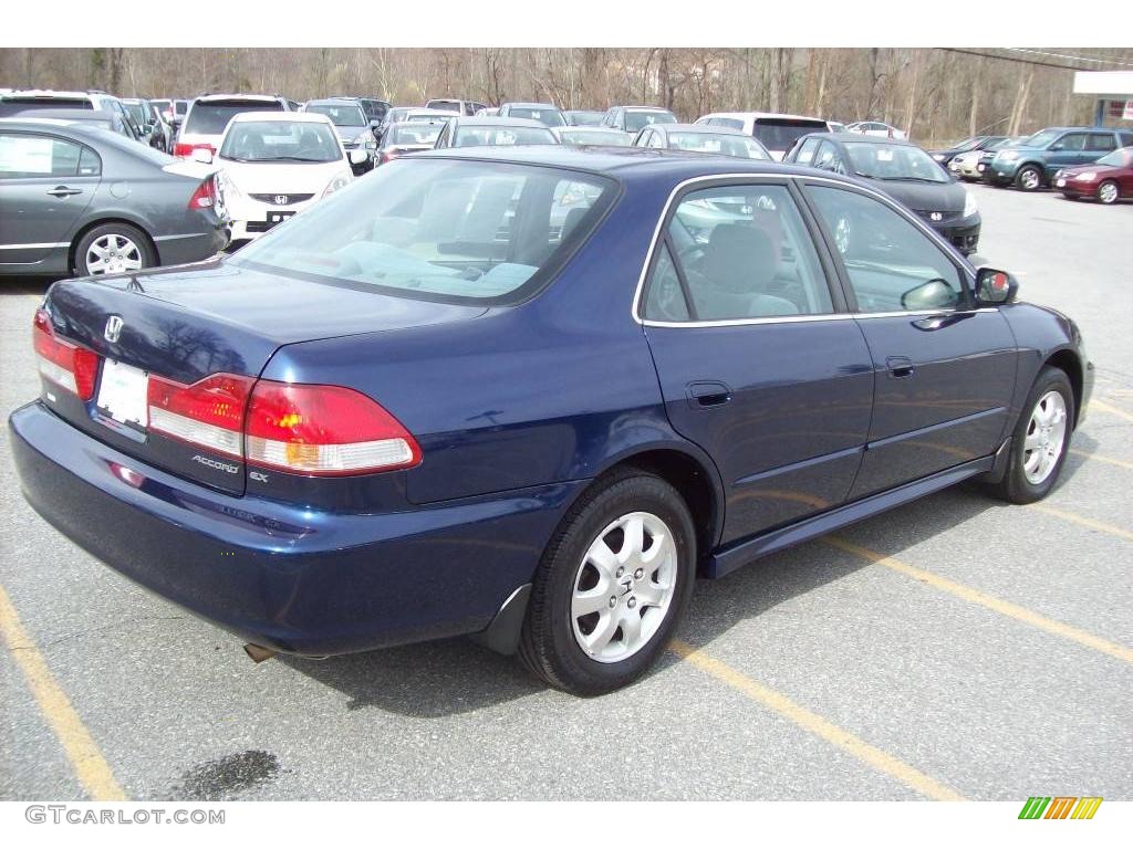 2002 Accord EX Sedan - Eternal Blue Pearl / Quartz Gray photo #23