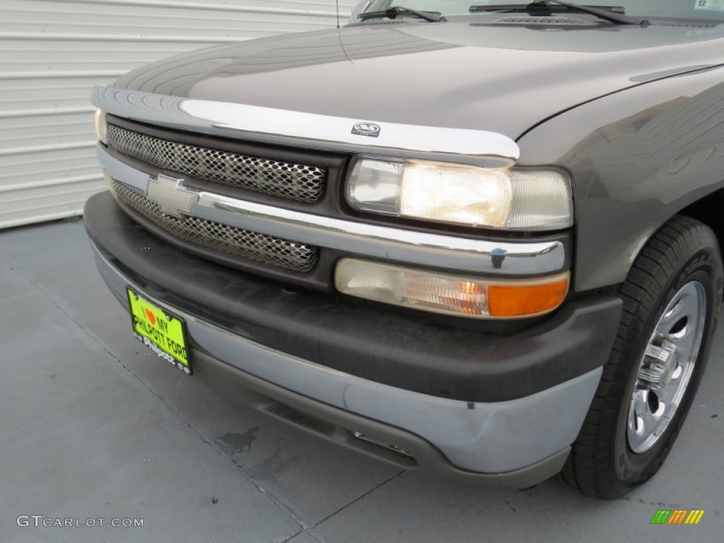 2002 Silverado 1500 LS Extended Cab - Medium Charcoal Gray Metallic / Graphite Gray photo #9