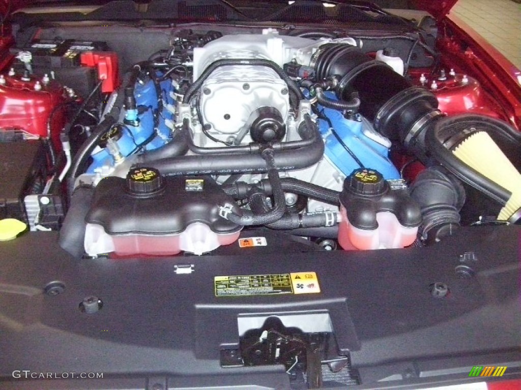 2013 Ford Mustang Shelby GT500 SVT Performance Package Coupe 5.8 Liter Supercharged DOHC 32-Valve Ti-VCT V8 Engine Photo #73143198