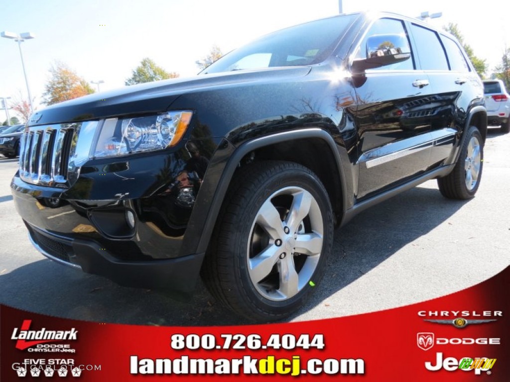 2013 Grand Cherokee Limited - Black Forest Green Pearl / Black/Light Frost Beige photo #1