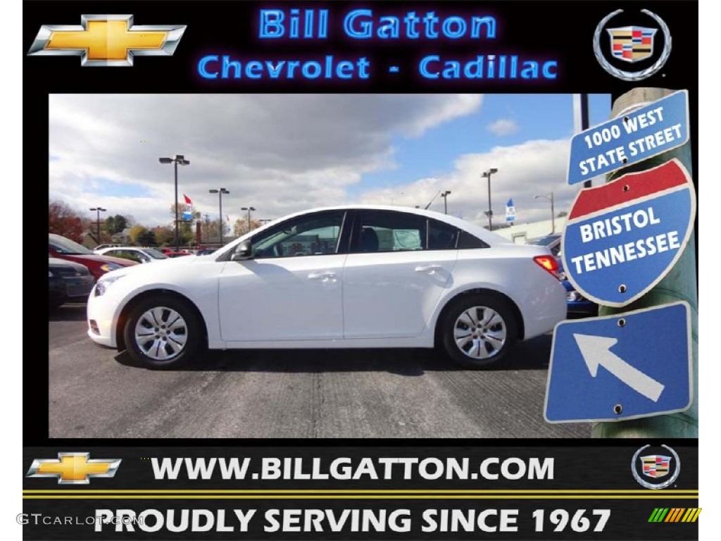 2013 Cruze LS - Summit White / Jet Black/Medium Titanium photo #1