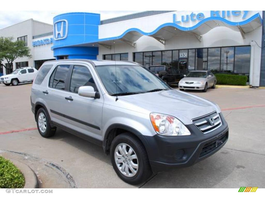 2005 CR-V EX 4WD - Satin Silver Metallic / Black photo #1
