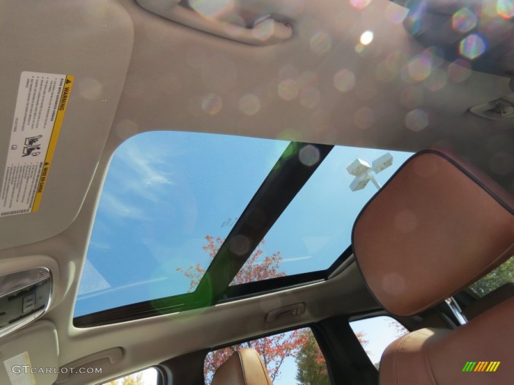 2013 Grand Cherokee Overland 4x4 - Winter Chill Pearl / New Saddle/Black photo #7