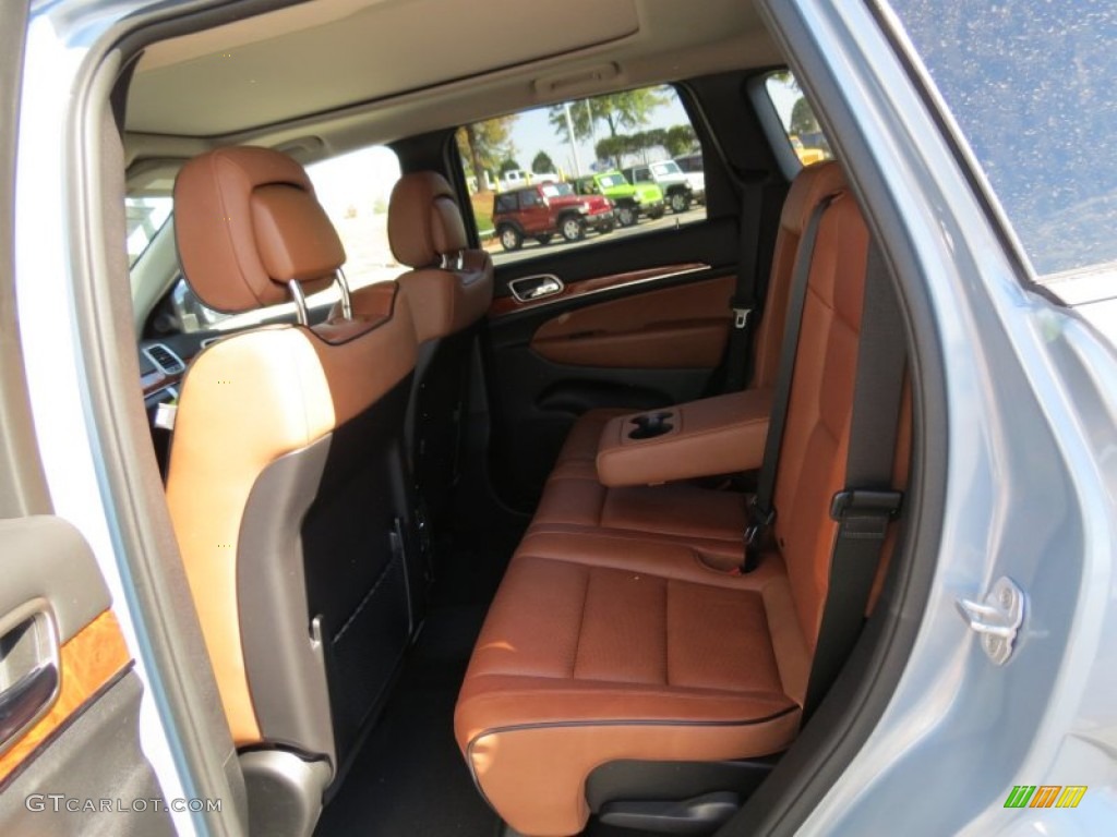 2013 Grand Cherokee Overland 4x4 - Winter Chill Pearl / New Saddle/Black photo #8