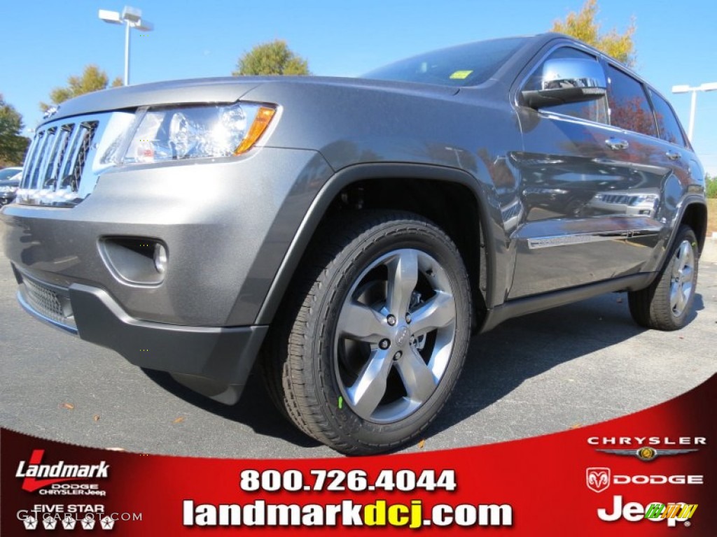 2013 Grand Cherokee Overland - Mineral Gray Metallic / New Saddle/Black photo #1