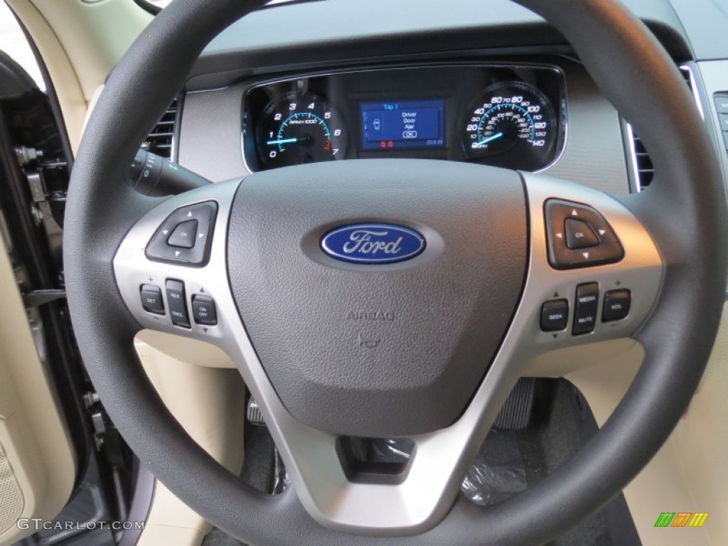 2013 Ford Taurus SE Dune Steering Wheel Photo #73147822