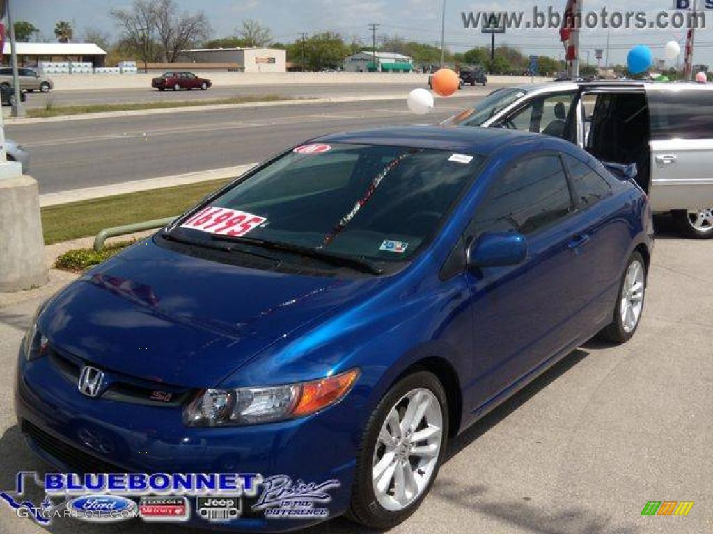 2006 Civic Si Coupe - Fiji Blue Pearl / Black photo #1