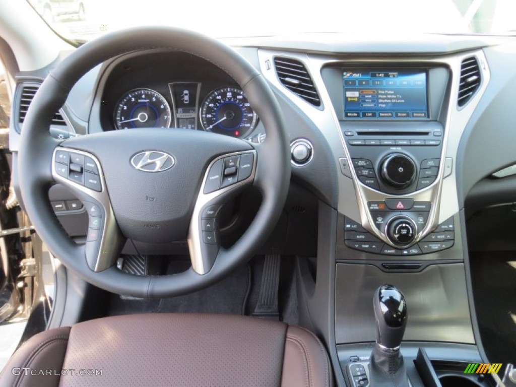 2013 Hyundai Azera Standard Azera Model Chestnut Brown Dashboard Photo #73149189