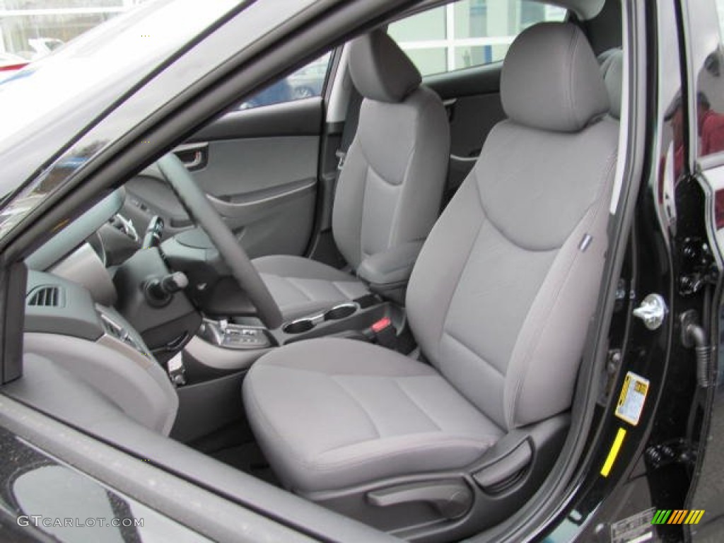 Gray Interior 2013 Hyundai Elantra GLS Photo #73149237