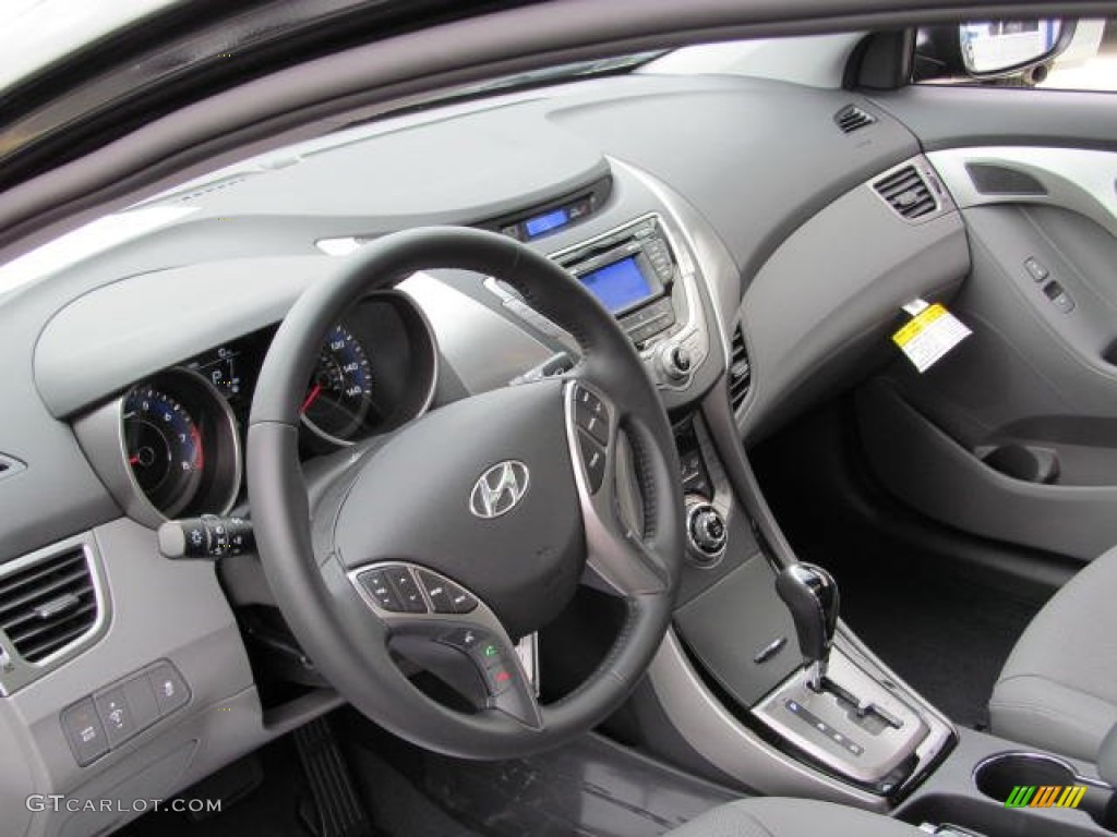 2013 Elantra Limited - Black / Gray photo #6
