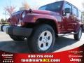 2013 Deep Cherry Red Crystal Pearl Jeep Wrangler Unlimited Sahara 4x4  photo #1