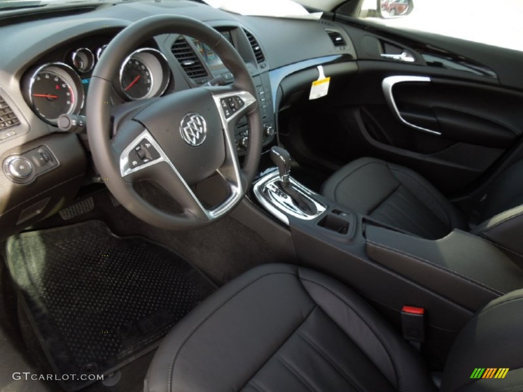 Ebony Interior 2013 Buick Regal Standard Regal Model Photo #73149971