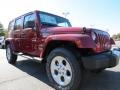 Deep Cherry Red Crystal Pearl - Wrangler Unlimited Sahara 4x4 Photo No. 4