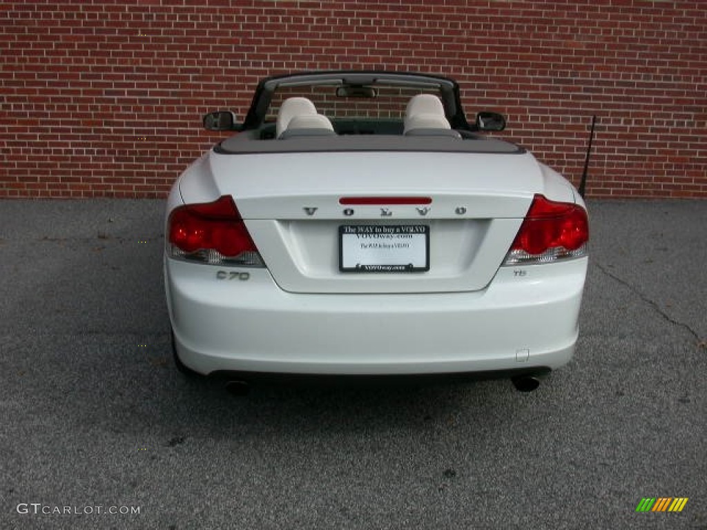 2009 C70 T5 Convertible - Ice White / Calcite photo #8