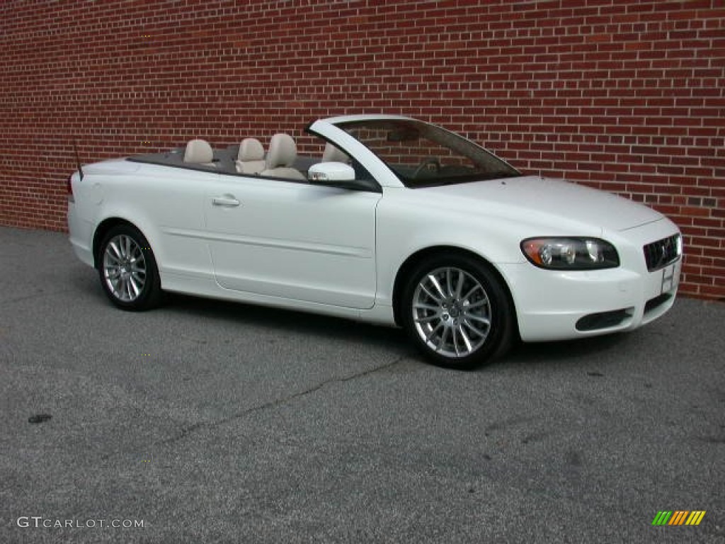 2009 C70 T5 Convertible - Ice White / Calcite photo #21