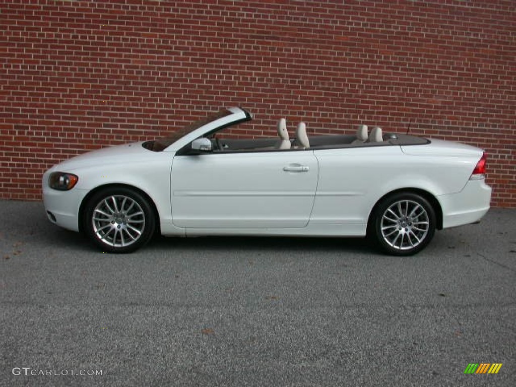 2009 C70 T5 Convertible - Ice White / Calcite photo #24