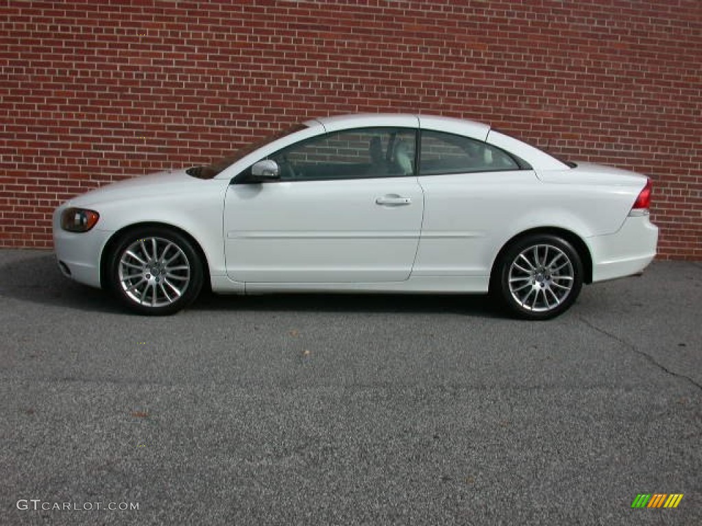 2009 C70 T5 Convertible - Ice White / Calcite photo #26