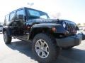 2013 Black Jeep Wrangler Unlimited Rubicon 4x4  photo #4