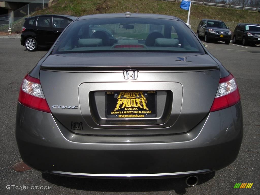 2006 Civic EX Coupe - Galaxy Gray Metallic / Gray photo #4