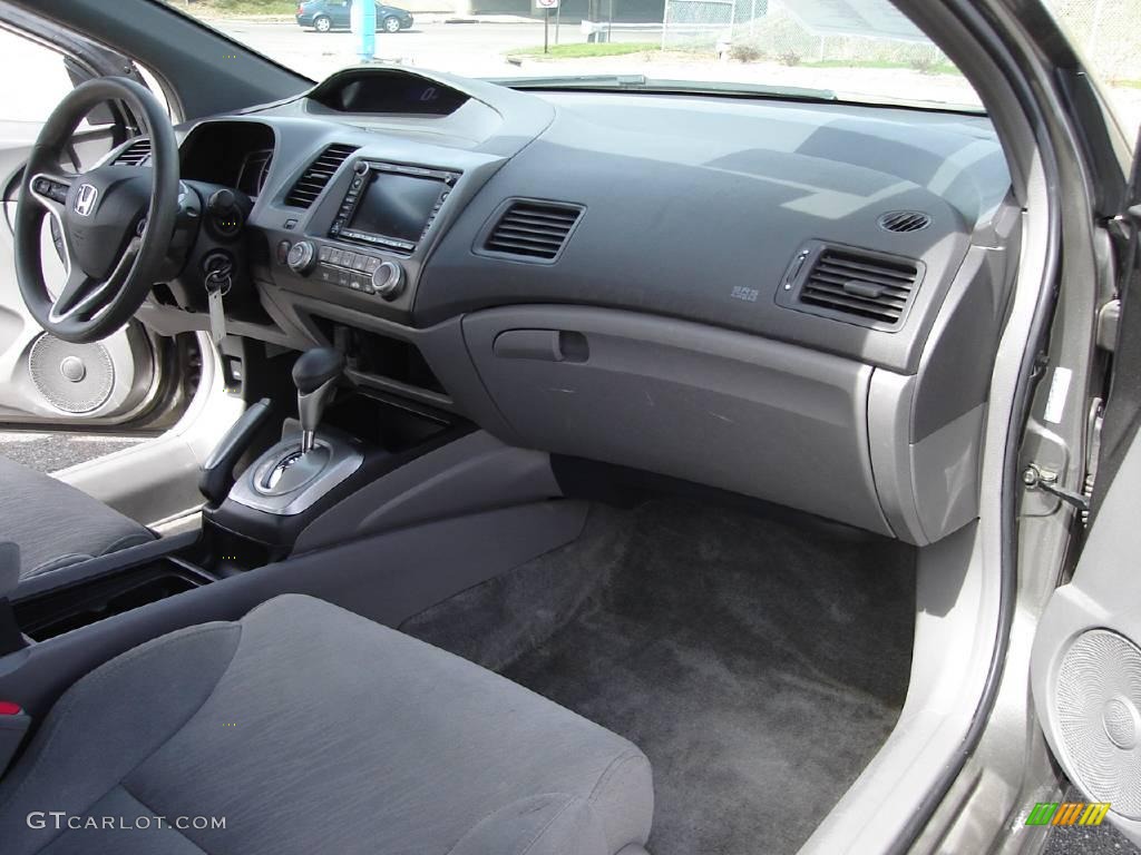 2006 Civic EX Coupe - Galaxy Gray Metallic / Gray photo #17