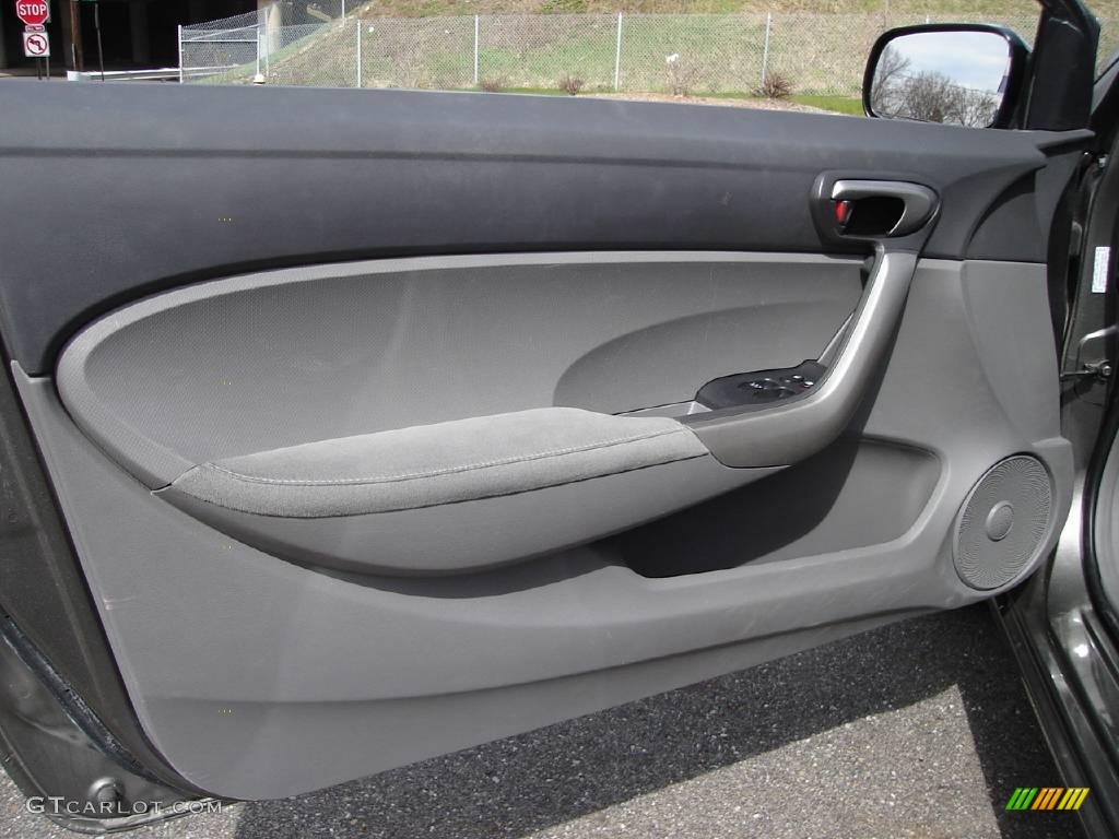 2006 Civic EX Coupe - Galaxy Gray Metallic / Gray photo #18