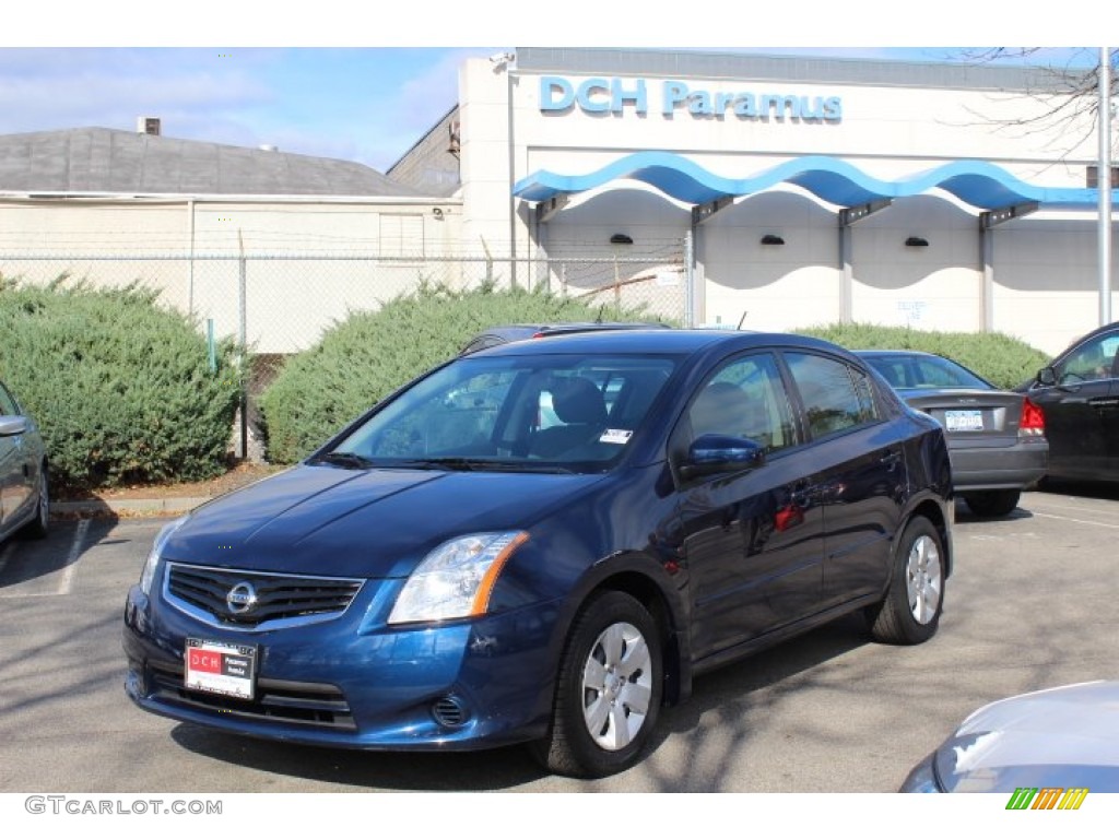 2010 Sentra 2.0 - Blue Onyx Metallic / Beige photo #1