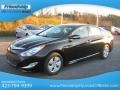 2012 Midnight Black Hyundai Sonata Hybrid  photo #3