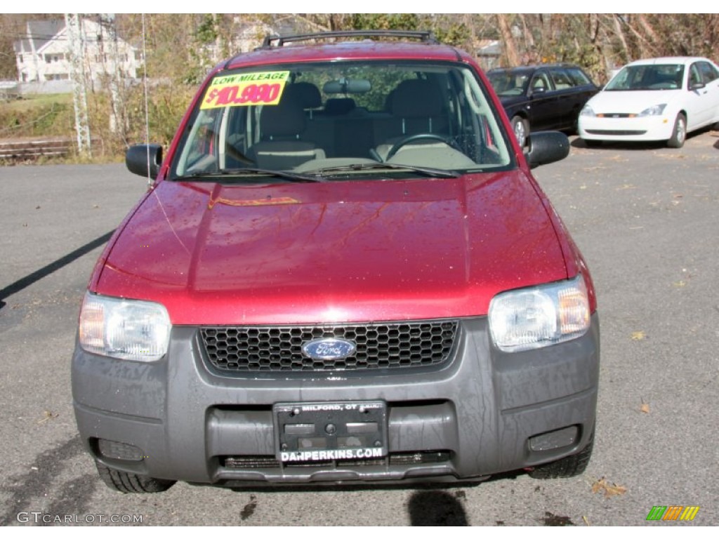 2003 Escape XLS V6 4WD - Redfire Metallic / Medium Dark Pebble photo #2