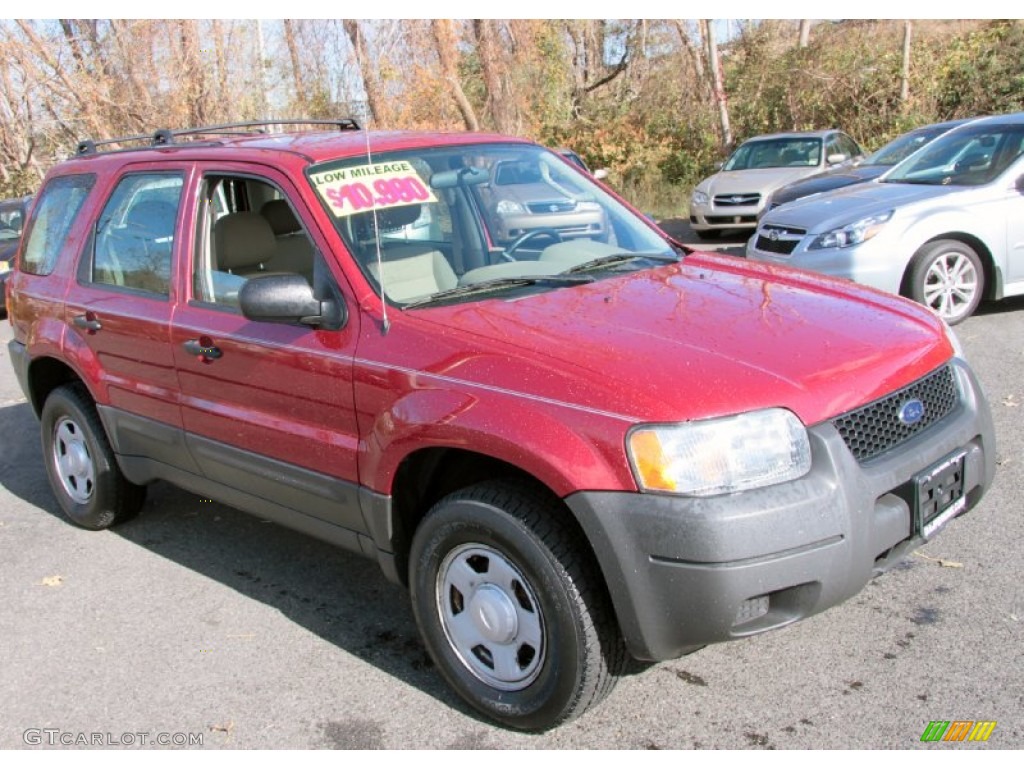 2003 Escape XLS V6 4WD - Redfire Metallic / Medium Dark Pebble photo #3