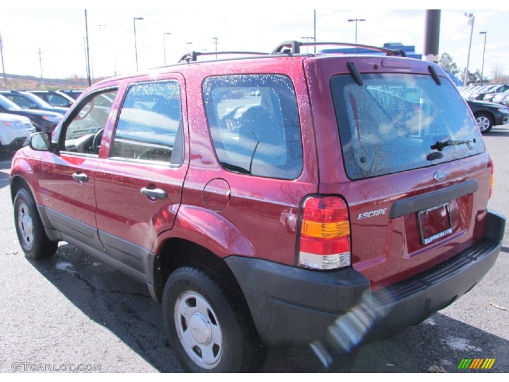 2003 Escape XLS V6 4WD - Redfire Metallic / Medium Dark Pebble photo #10