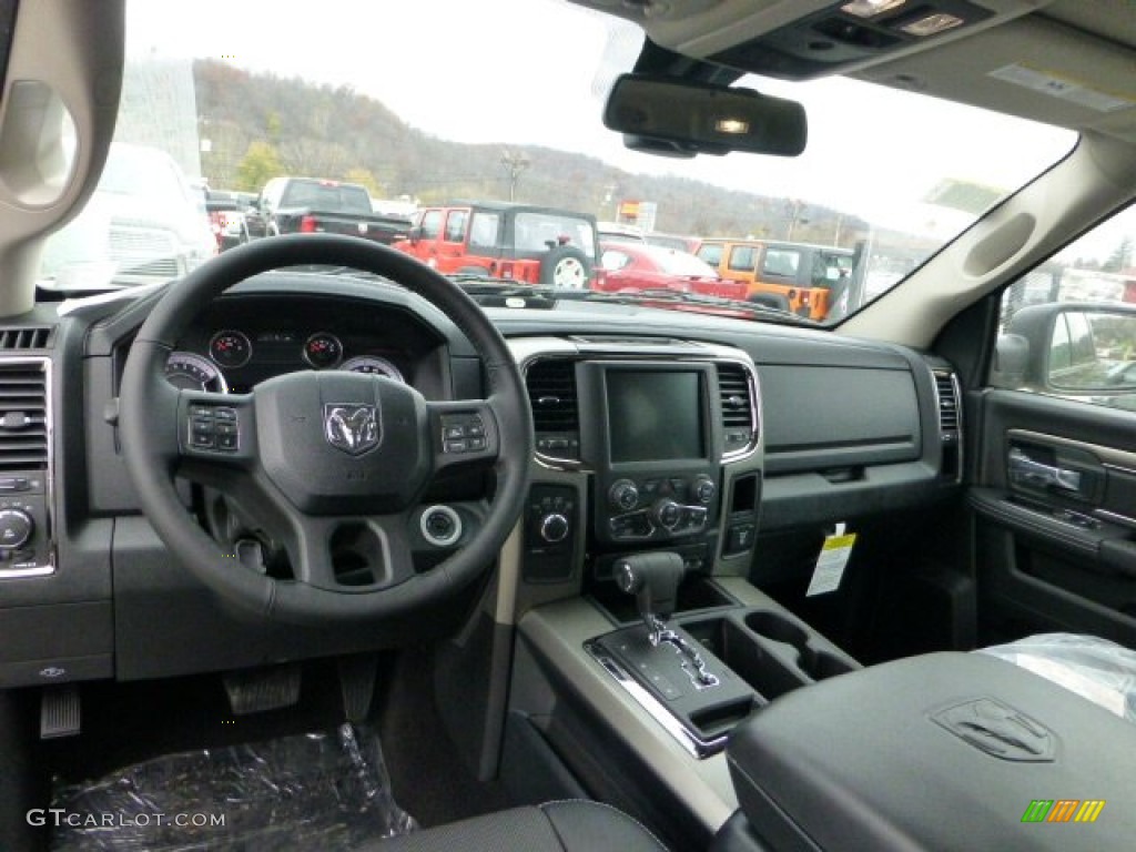 Black Interior 2013 Ram 1500 Sport Crew Cab 4x4 Photo #73156620