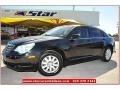 Brilliant Black Crystal Pearl 2009 Chrysler Sebring LX Sedan