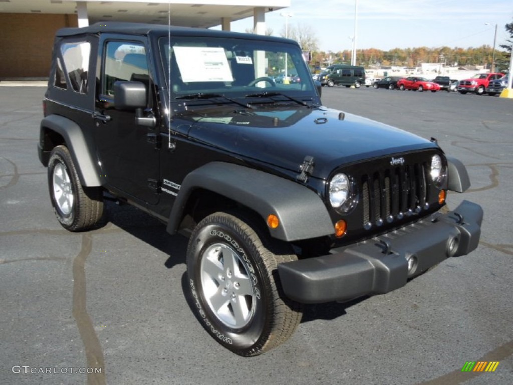 2013 Wrangler Sport 4x4 - Black / Black photo #1