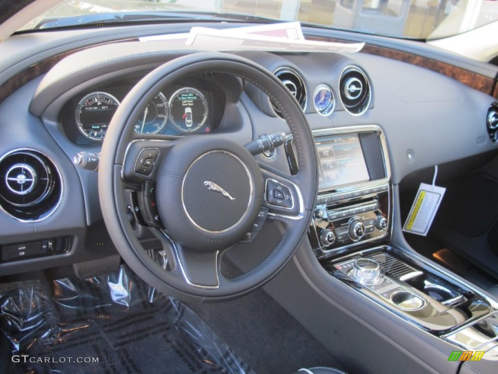 2013 Jaguar XJ XJ Jet/Ivory Dashboard Photo #73157277
