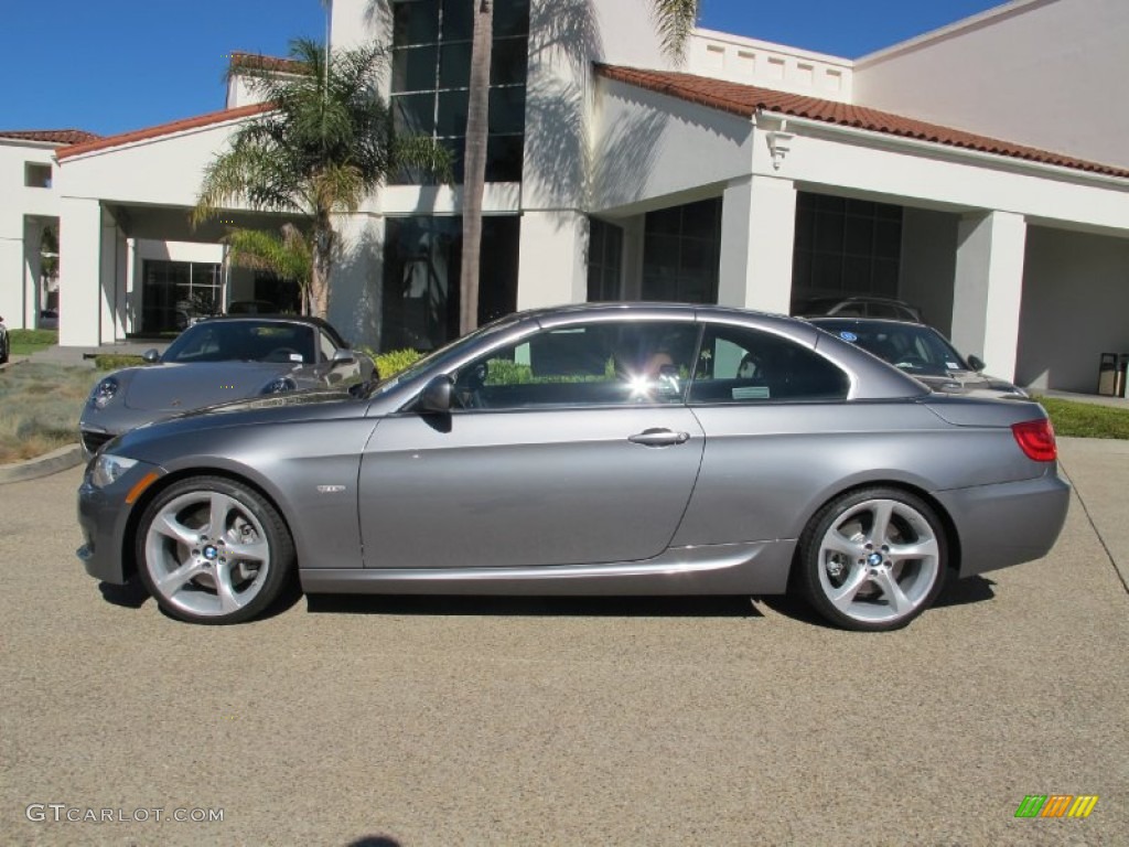 2013 3 Series 335i Convertible - Space Gray Metallic / Saddle Brown photo #2