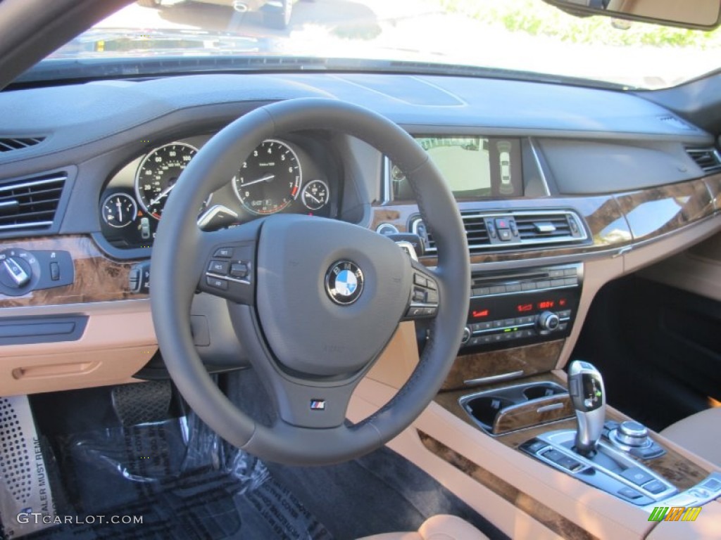 2013 BMW 7 Series 740Li Sedan Individual Amaro Brown Dashboard Photo #73157800