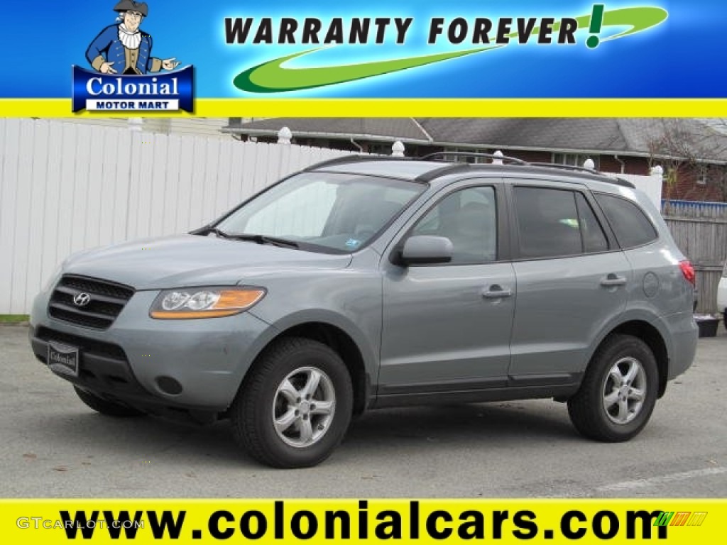 2008 Santa Fe GLS 4WD - Platinum Sage / Gray photo #1