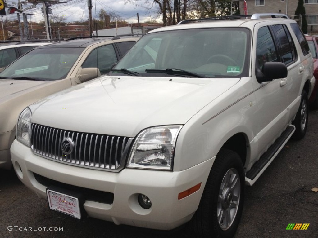 2004 Mountaineer Premier AWD - Ceramic White Pearl / Medium Dark Parchment photo #1