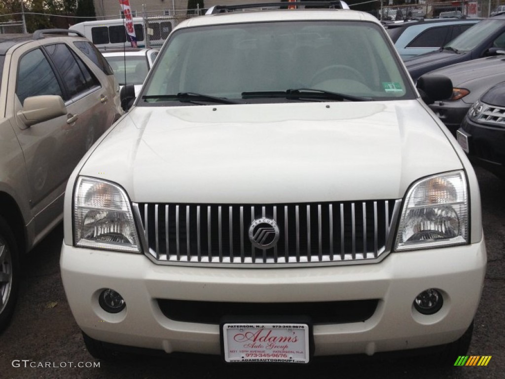 2004 Mountaineer Premier AWD - Ceramic White Pearl / Medium Dark Parchment photo #2