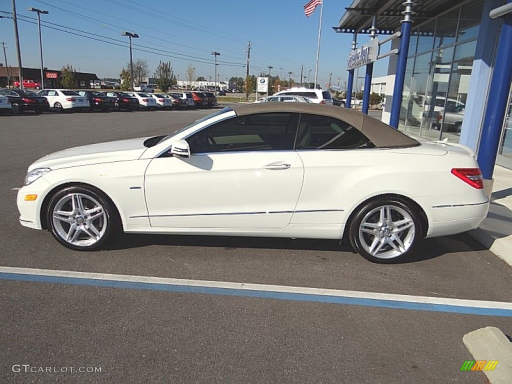 2011 E 350 Cabriolet - Arctic White / Almond/Mocha photo #2