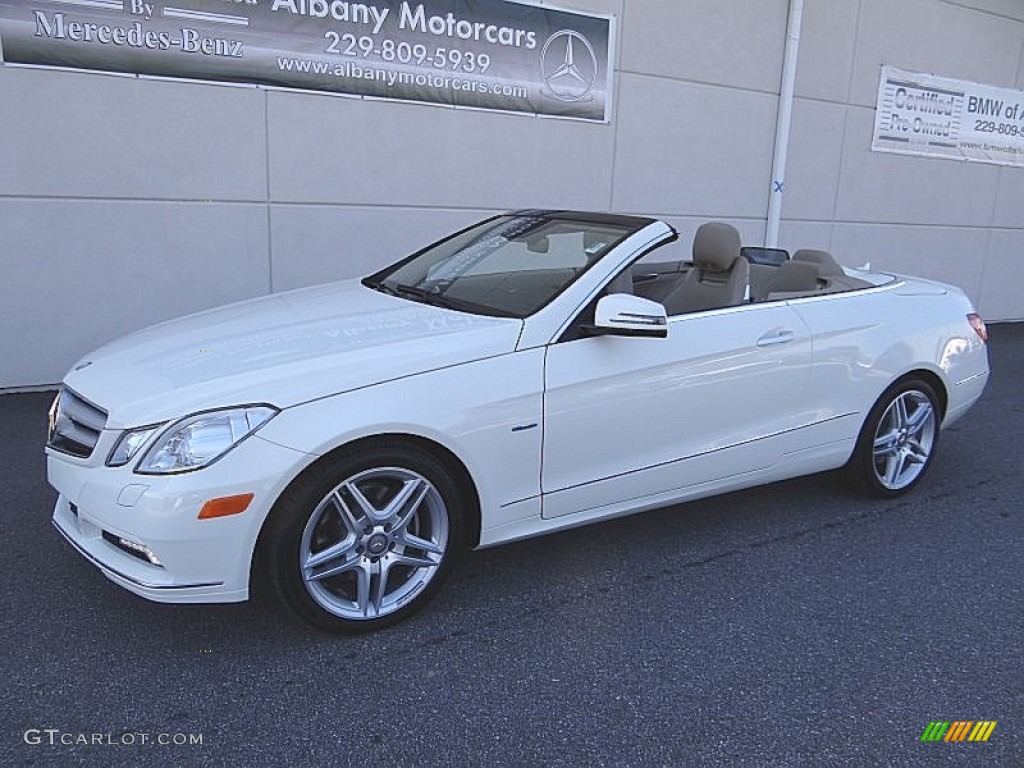 2011 E 350 Cabriolet - Arctic White / Almond/Mocha photo #3