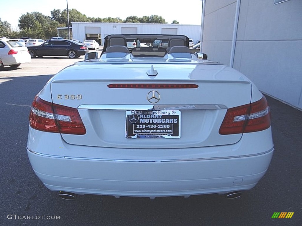 2011 E 350 Cabriolet - Arctic White / Almond/Mocha photo #8