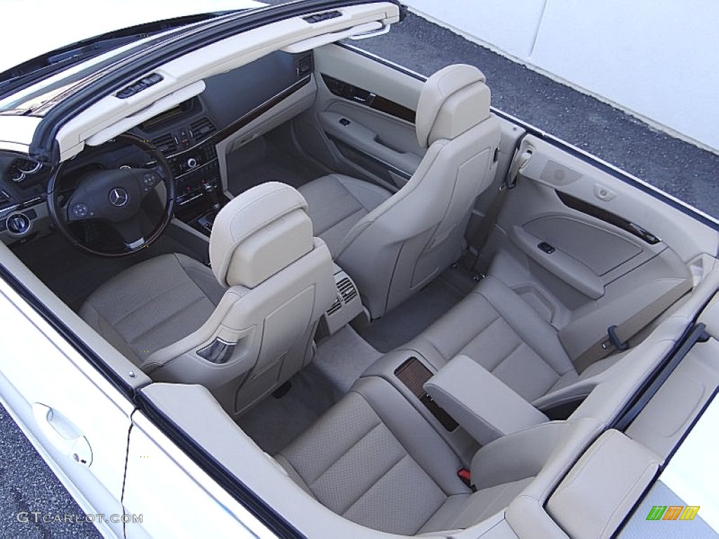 2011 E 350 Cabriolet - Arctic White / Almond/Mocha photo #12