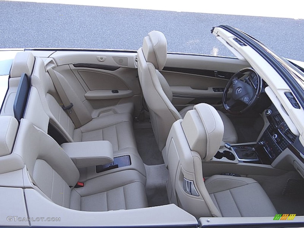 2011 E 350 Cabriolet - Arctic White / Almond/Mocha photo #13