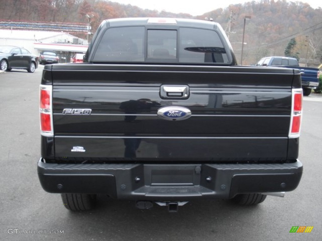 2013 F150 Limited SuperCrew 4x4 - Tuxedo Black Metallic / Limited Unique Red Leather photo #7